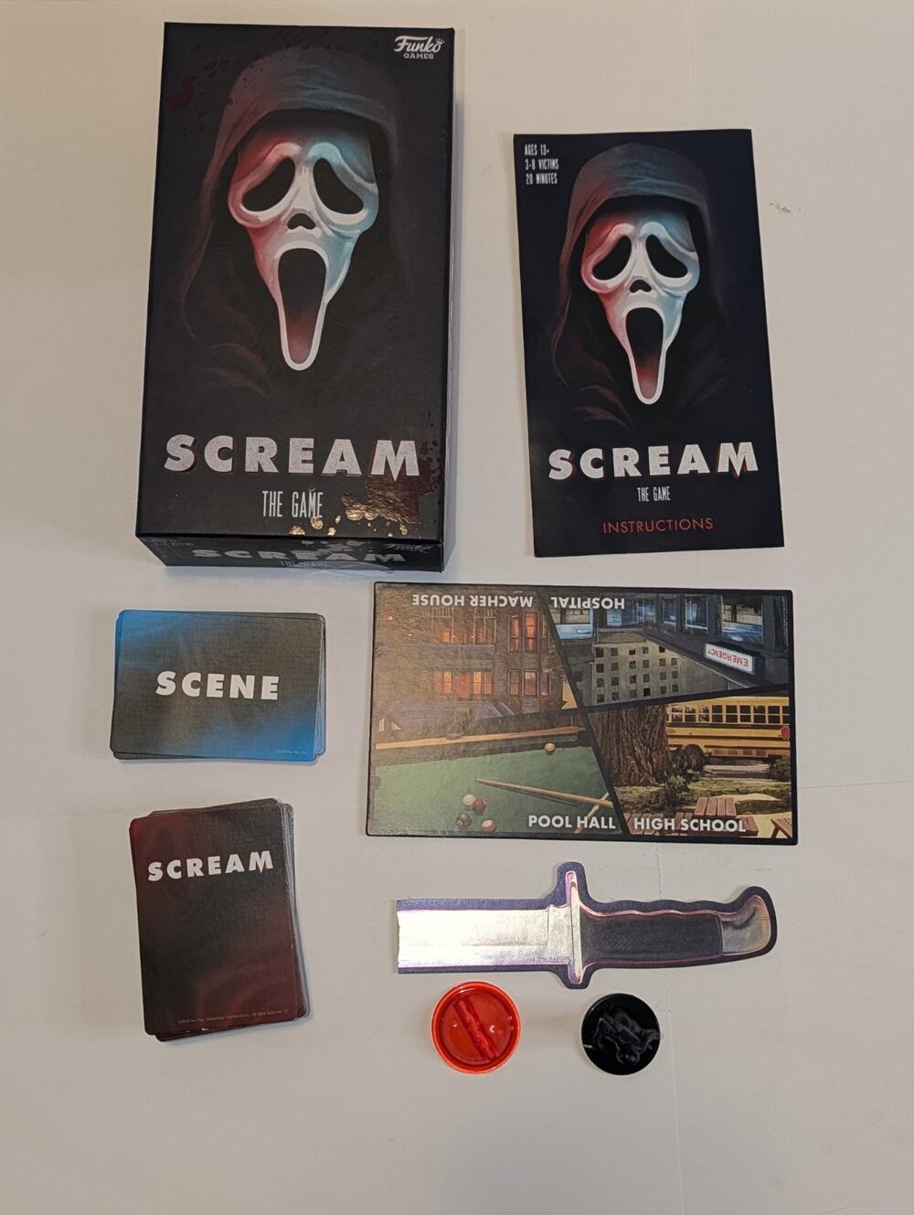 Funko Games Scream The Game Ghost Face Figure 20 Mins 3-8 Players Age 13